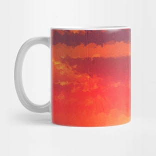 Cloudy sunset oil painting Mug